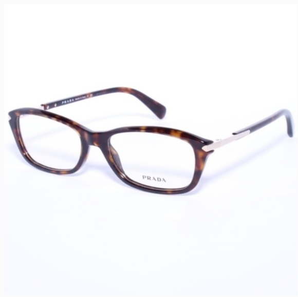 PRADA VPR 04P 2AU-1O1 Havana Tortoise Eyeglasses - Picture 2 of 5